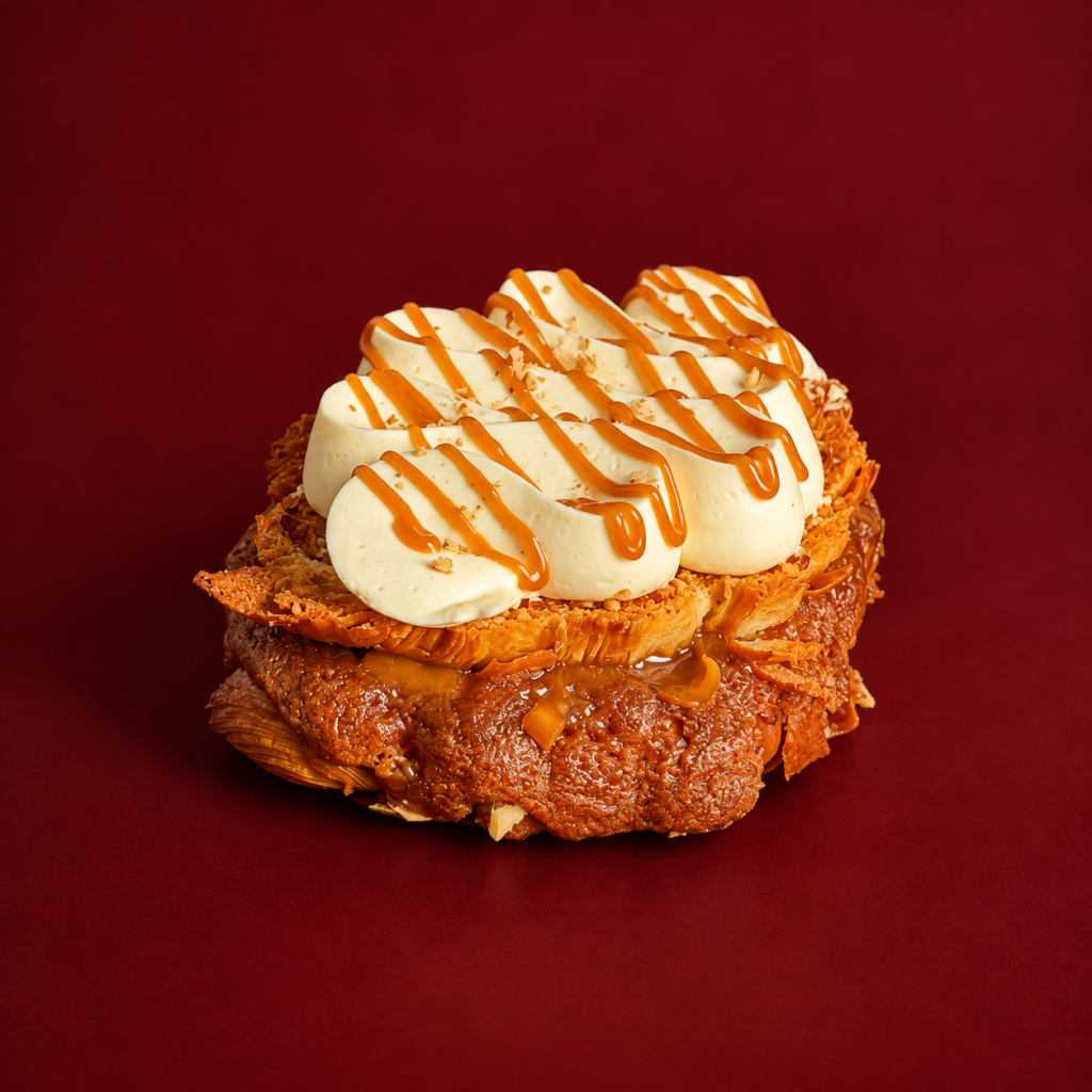 Double-baked Date Toffee Croissant from Farha Delights bakery in Madinah